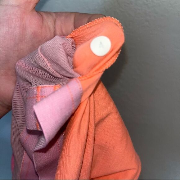 Women's Lululemon Coral Pink Fitted Athletic Tank Top - Picture 9 of 10